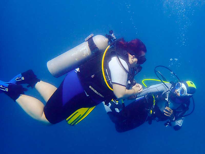 Kursus menyelam untuk belajar menyelam disini bersama Basic Diver di Ocean Sun Dive resort