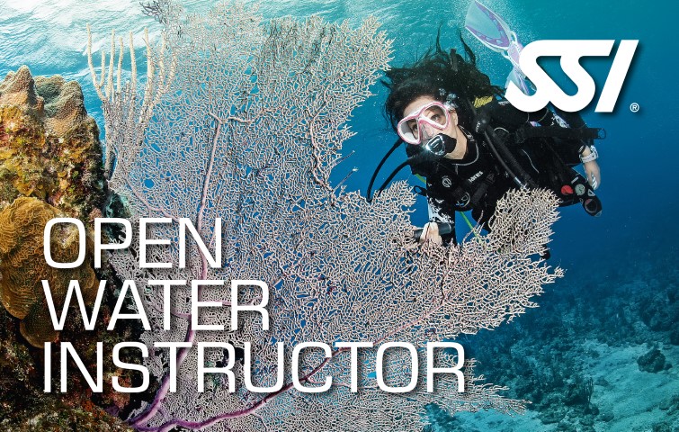 Instruktur menjadi sertifikasi Instruktur Open Water Scuba